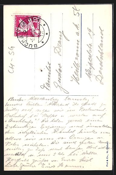 Cartoline postali: AK Werdenberg, Strassenpartie, 1932 – Usato da Berlin venduto da bartko-reher 1