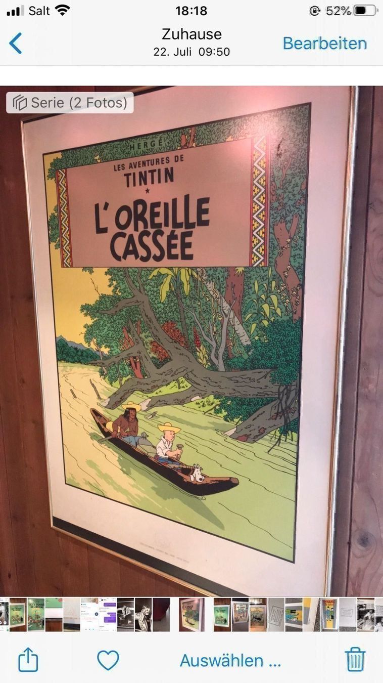 Fumetti: Tim und Struppi Kunstdrucke limitiert – Usato da Basel venduto da Stars12355