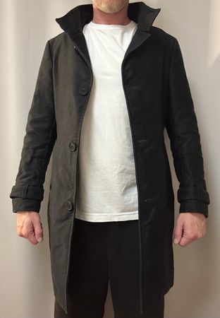 Drykorn Herren Mantel schwarz schlicht guter Zustand