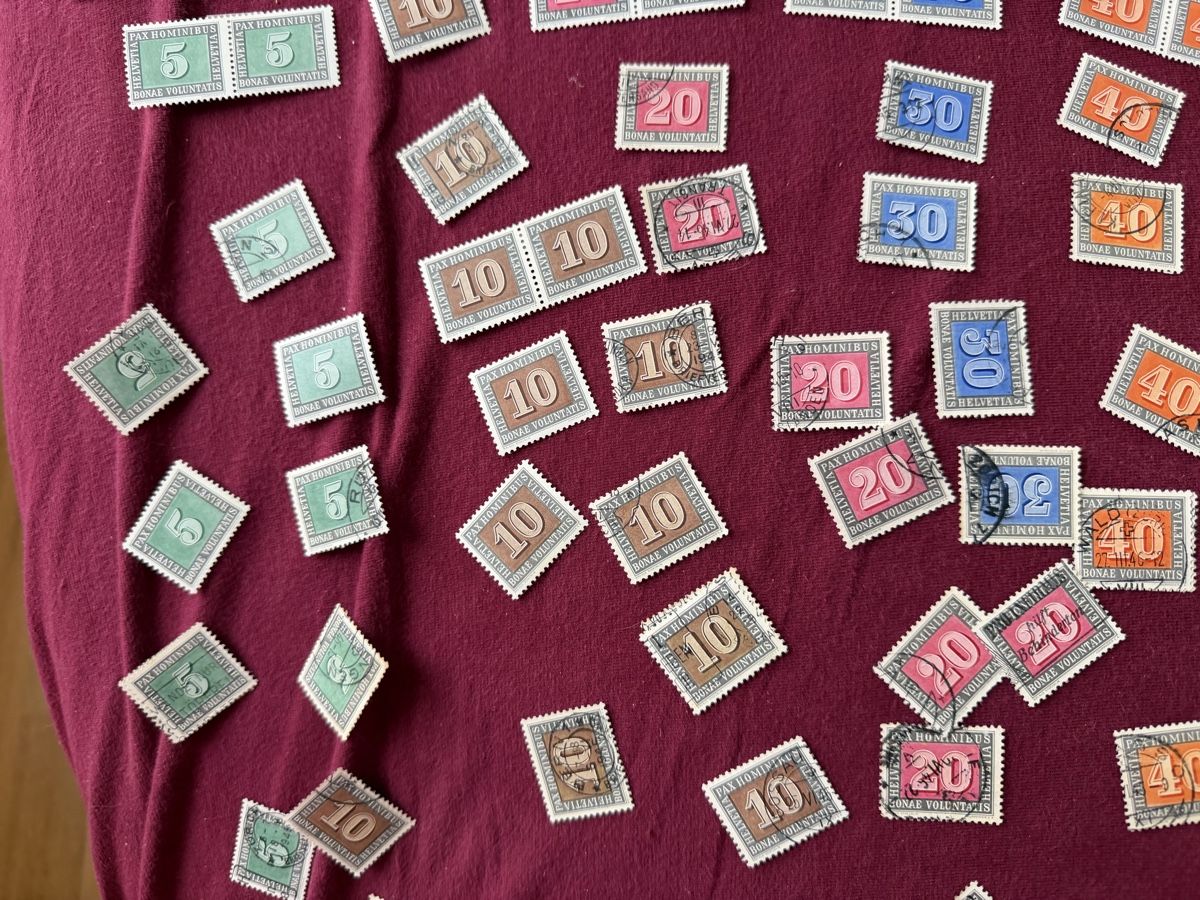 Alle Briefmarken: Pösteli Pax Marken  – Gebraucht aus Murgenthal von Tina_4055 5
