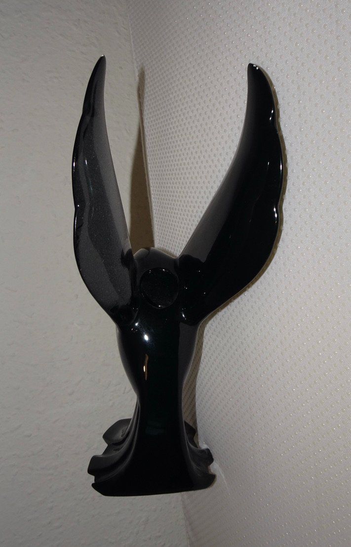 Portacandele: Bougeoir statuette d'oiseau noir – Usato da Châtelaine venduto da fil_7lqg