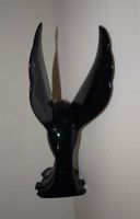 Bougeoir statuette d'oiseau noir