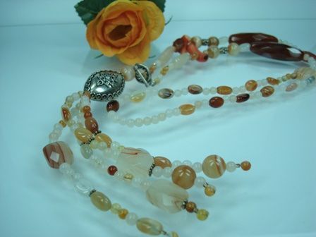 Catenine: Collier aus Karneol und Koralle – Nuovo e nell'imballaggio originale da Suhr venduto da Maxmusic2308