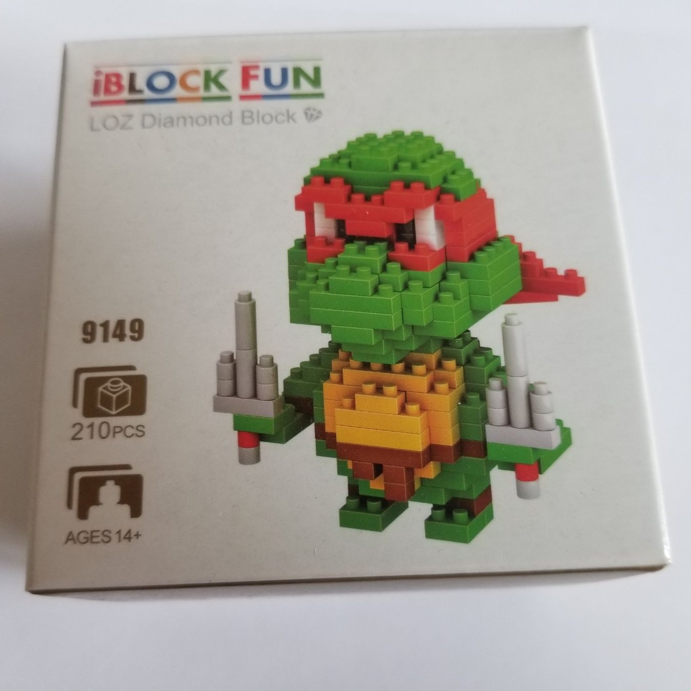Nanoblock Kit di costruzioni: Turtles - TMNT - Raphael - Klemmbausteine / Nanoblock - MER1 – Nuovo (secondo la descrizione) da Zürich venduto da Mephisto87