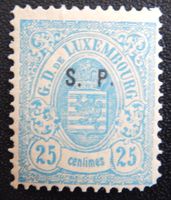Luxemburg Dienst Kat. 33 I * 1881 Kat. 90 Euro kurzer Zahn
