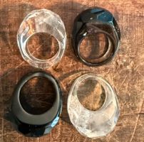 4 Ringe faccetiert Marquise