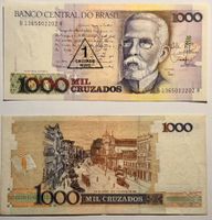 BANKNOTEN BRASILIEN  ungefalzt in Sammeletui