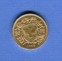 (194) 20 Fr. 1902 Vreneli Top Stgl Gold