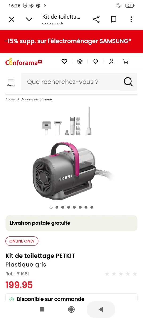 Altro per la casa: Kit de toilettage Petkit Airclipper - Comme Neuf! – Nuovo (secondo la descrizione) da Prilly venduto da RoDyRe 4