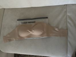 Bustier trägerlos beige neu Grösse 90(L) neu Zustand