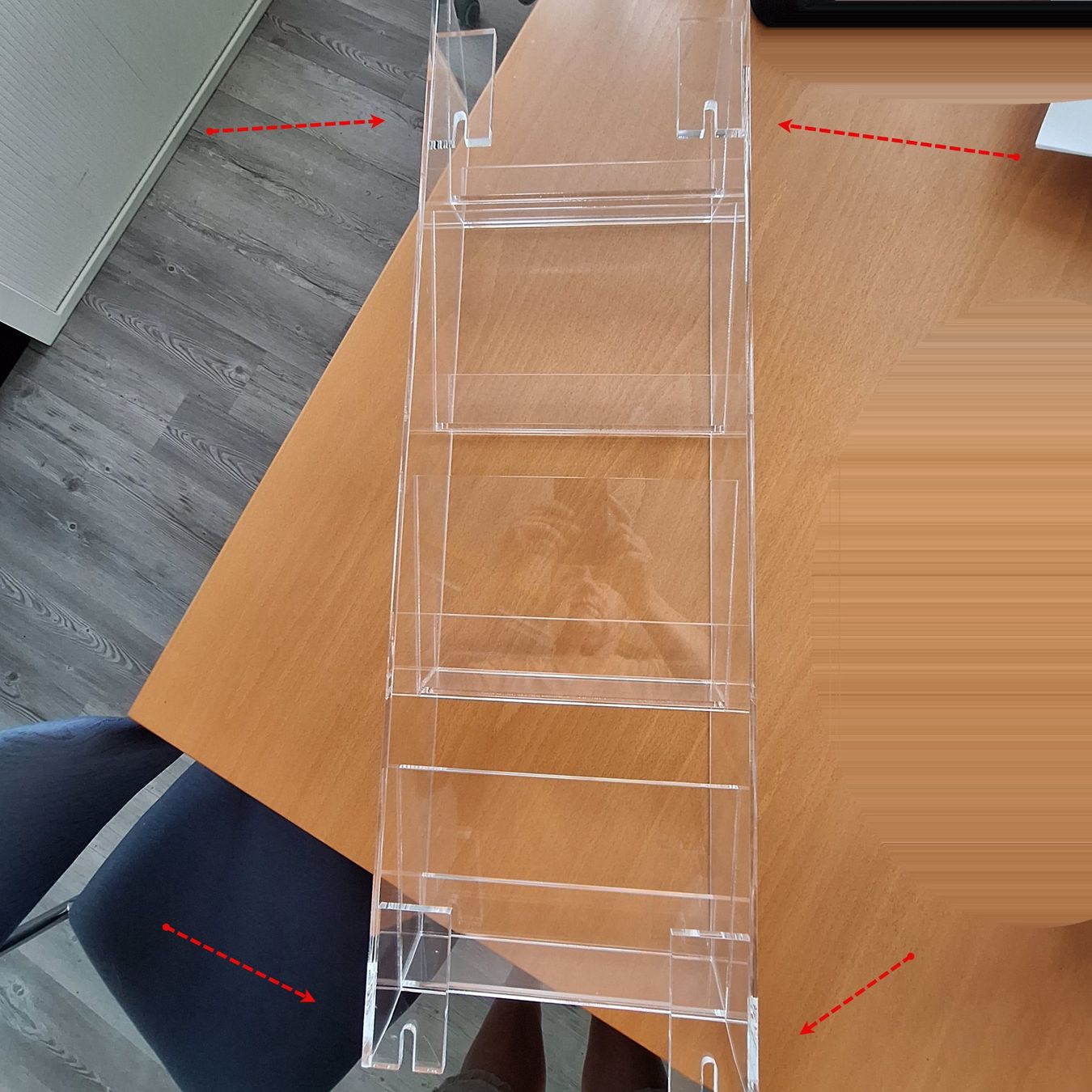 Scaffali: Wand-Kartenständer aus Plexiglas, 4 Fächer – Nuovo (secondo la descrizione) da Spreitenbach venduto da ric_hyq6 7
