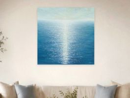 Modernes Acrylbild Meer 100 × 100 cm | Unikat