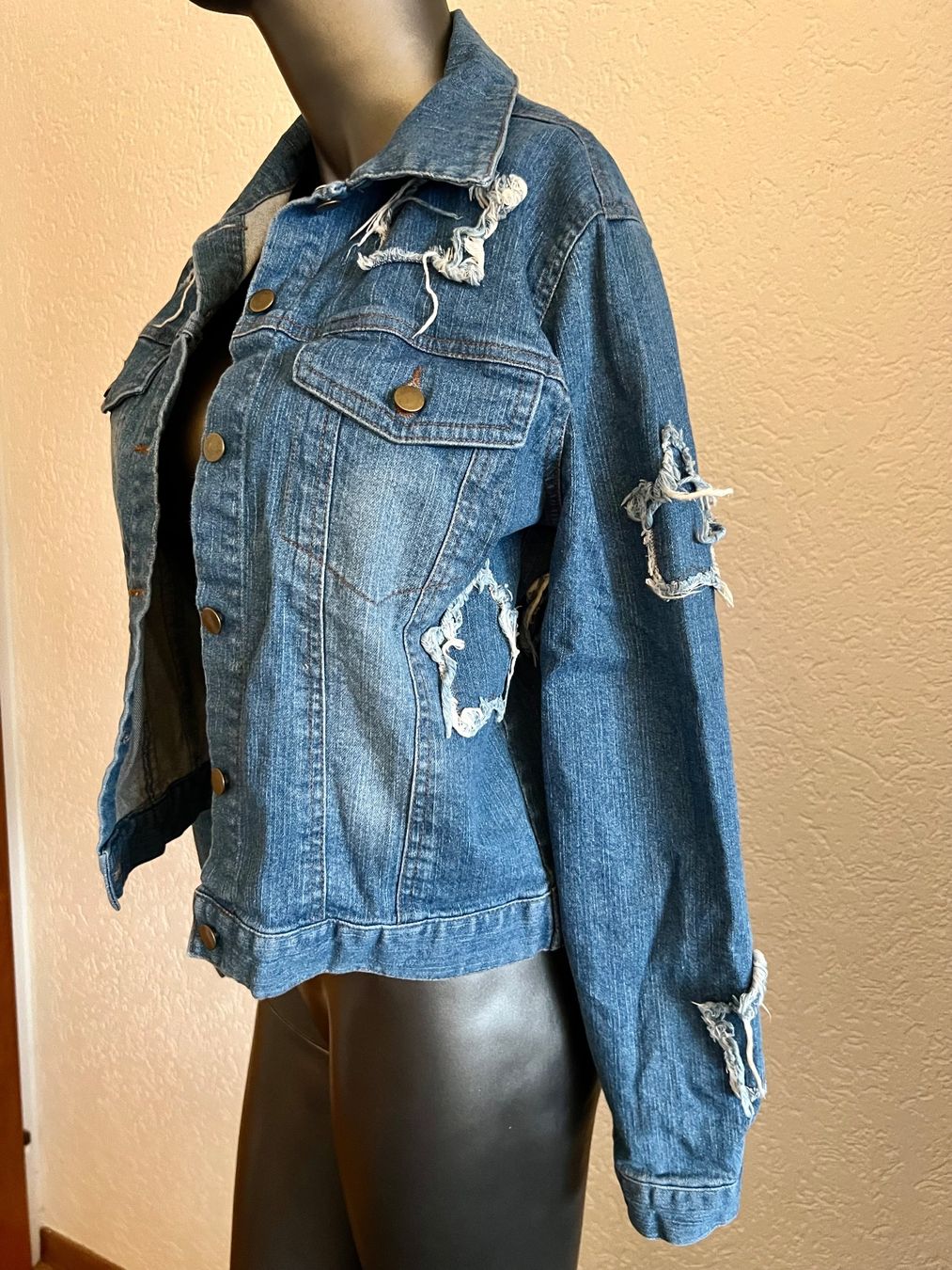 Jeans: Damen Denim Jeans Jacke Blau Gr S – Usato da Frenkendorf venduto da Style365 1