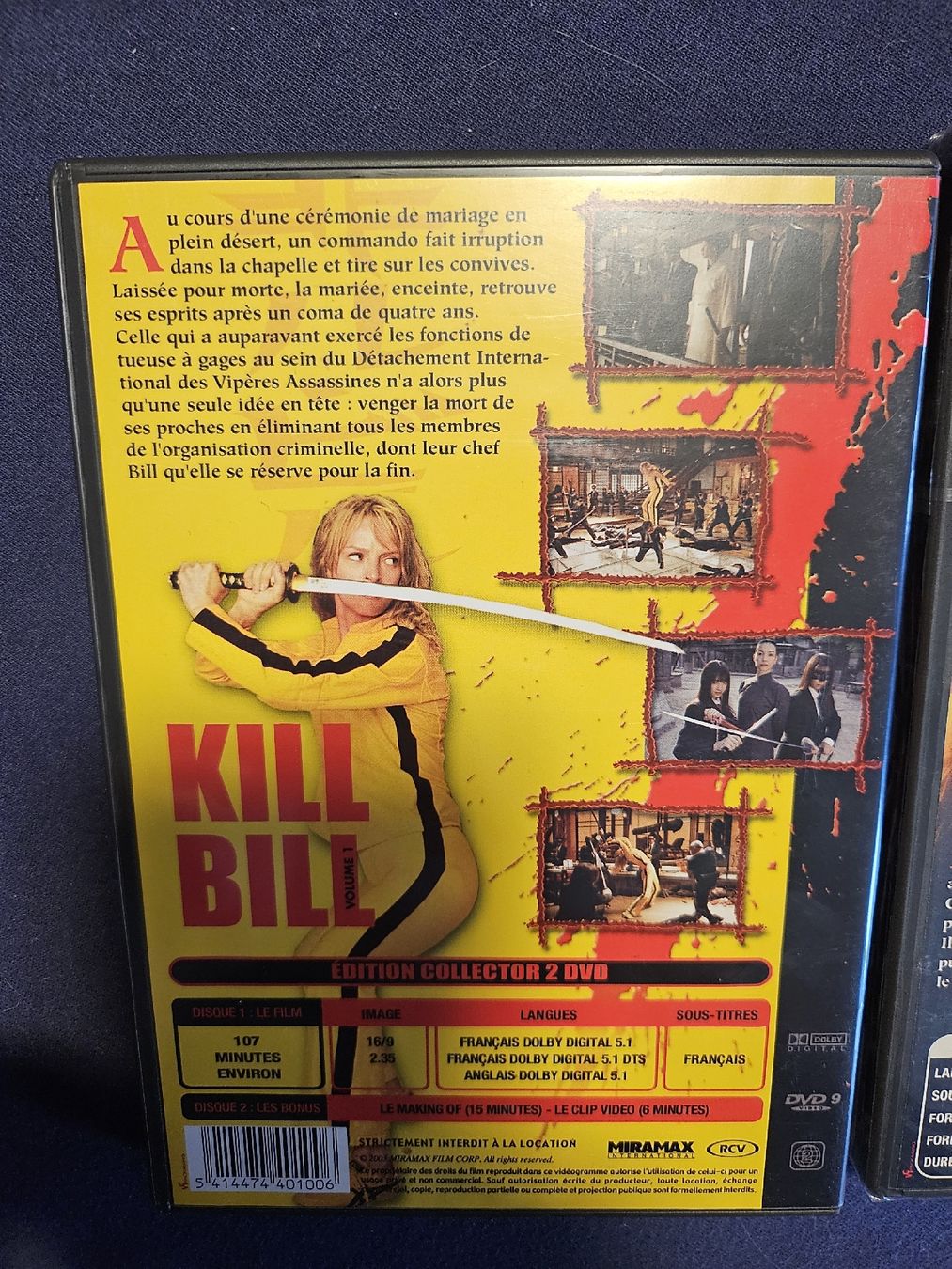 Tutti i DVDs: Kill Bill Volume 1&2 DVD Collection - Édition Collector – Usato da La Joux FR venduto da car_ck96 3