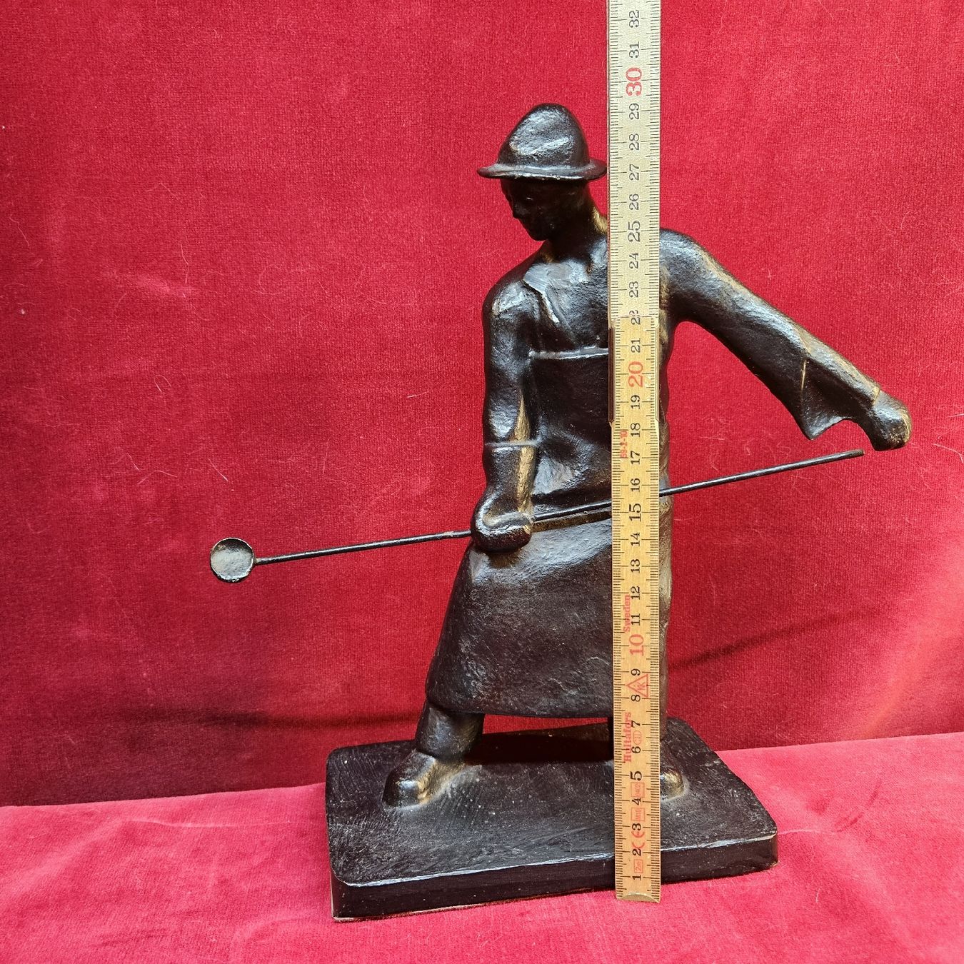 Figuren: Eisengiesser ca. 6,5 Kg , Figur aus Eisen – Gebraucht aus Bözberg von L-G 1