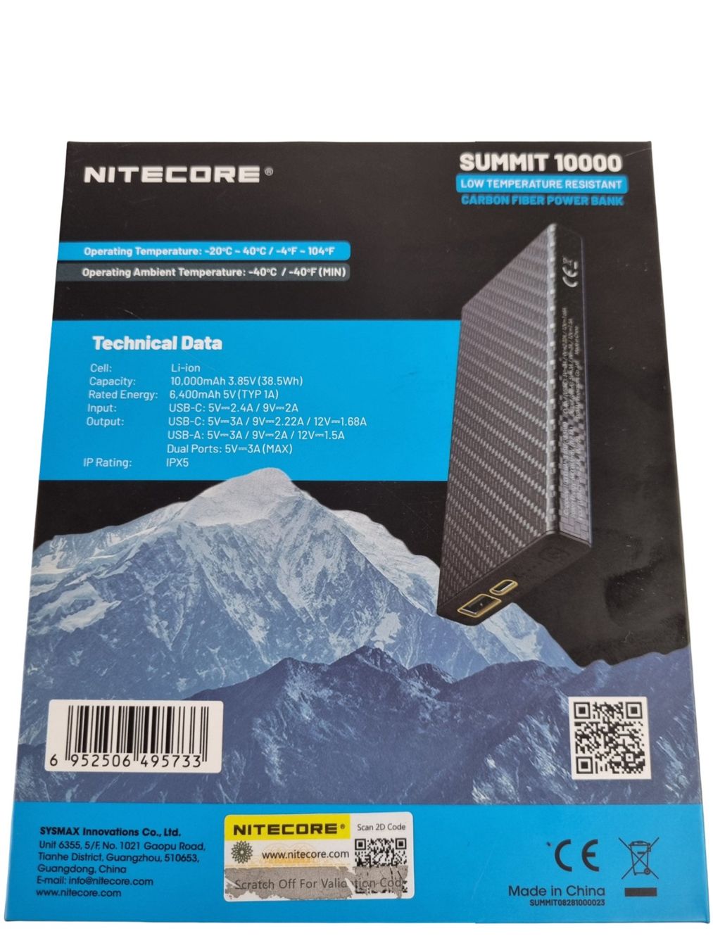 NiteCore Batterie: NITECORE SUMMIT10000 Power Bank – Nuovo (secondo la descrizione) da Wangen b. Olten venduto da Restwert_Wangen 5