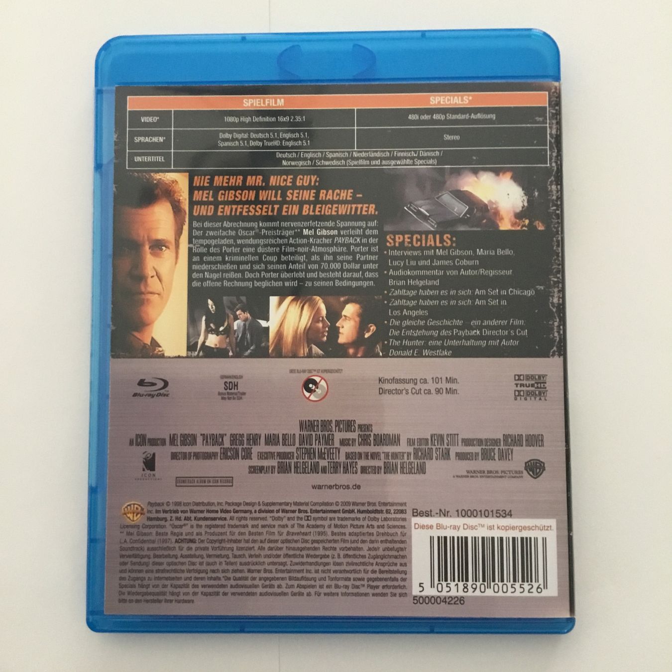Tutti i DVDs: Payback - Blu Ray - Neu Wertig – Nuovo (secondo la descrizione) da Blauen venduto da sternchen66 1