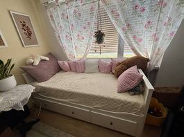 HEMNES Tagesbettgestell mit Matratze ( neuwertig)