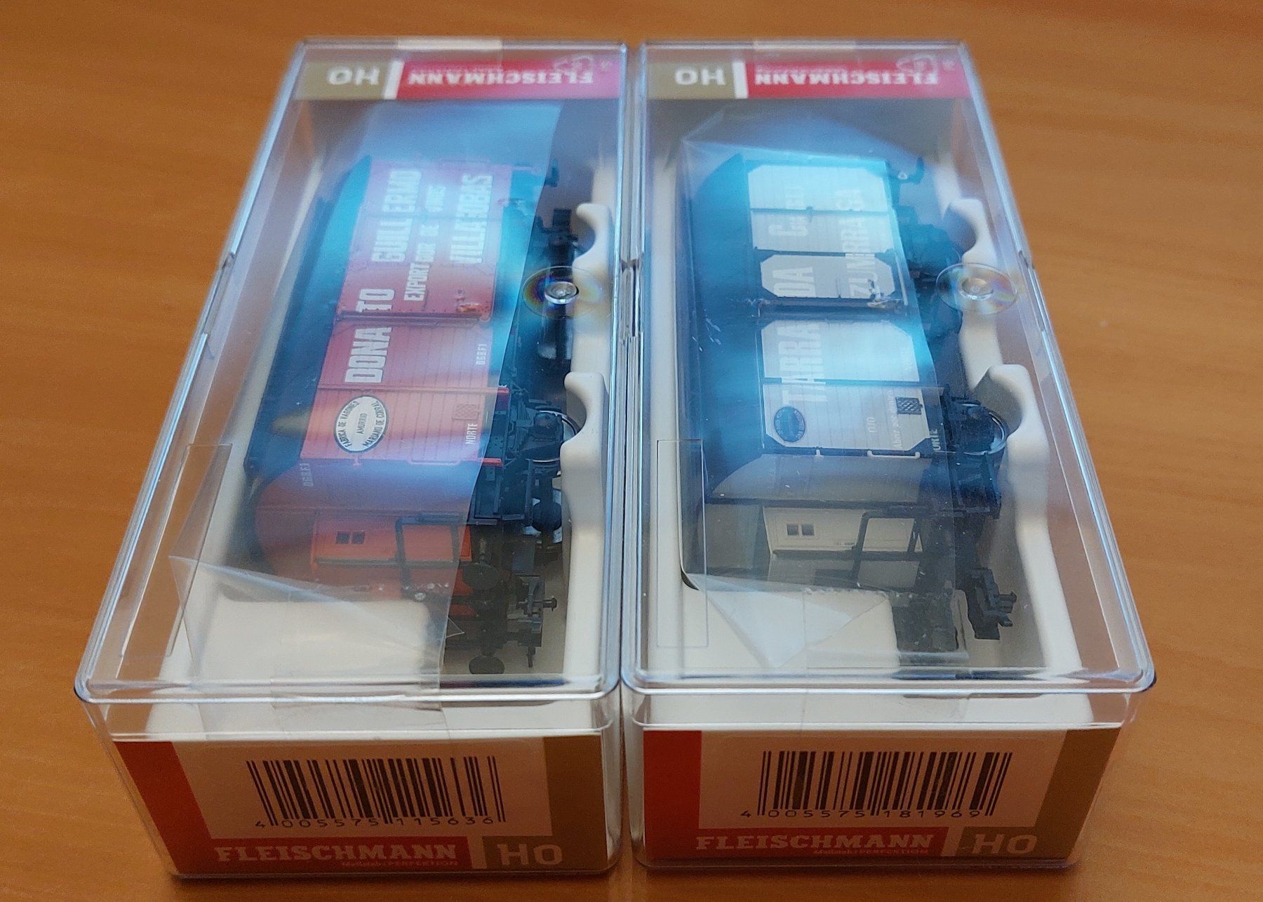 Fleischmann Modellini di ferrovie: Fleischmann - Weinkesselwagen-Set der NORTE – Nuovo e nell'imballaggio originale da Rotkreuz venduto da MOBAHN-1zu87 5