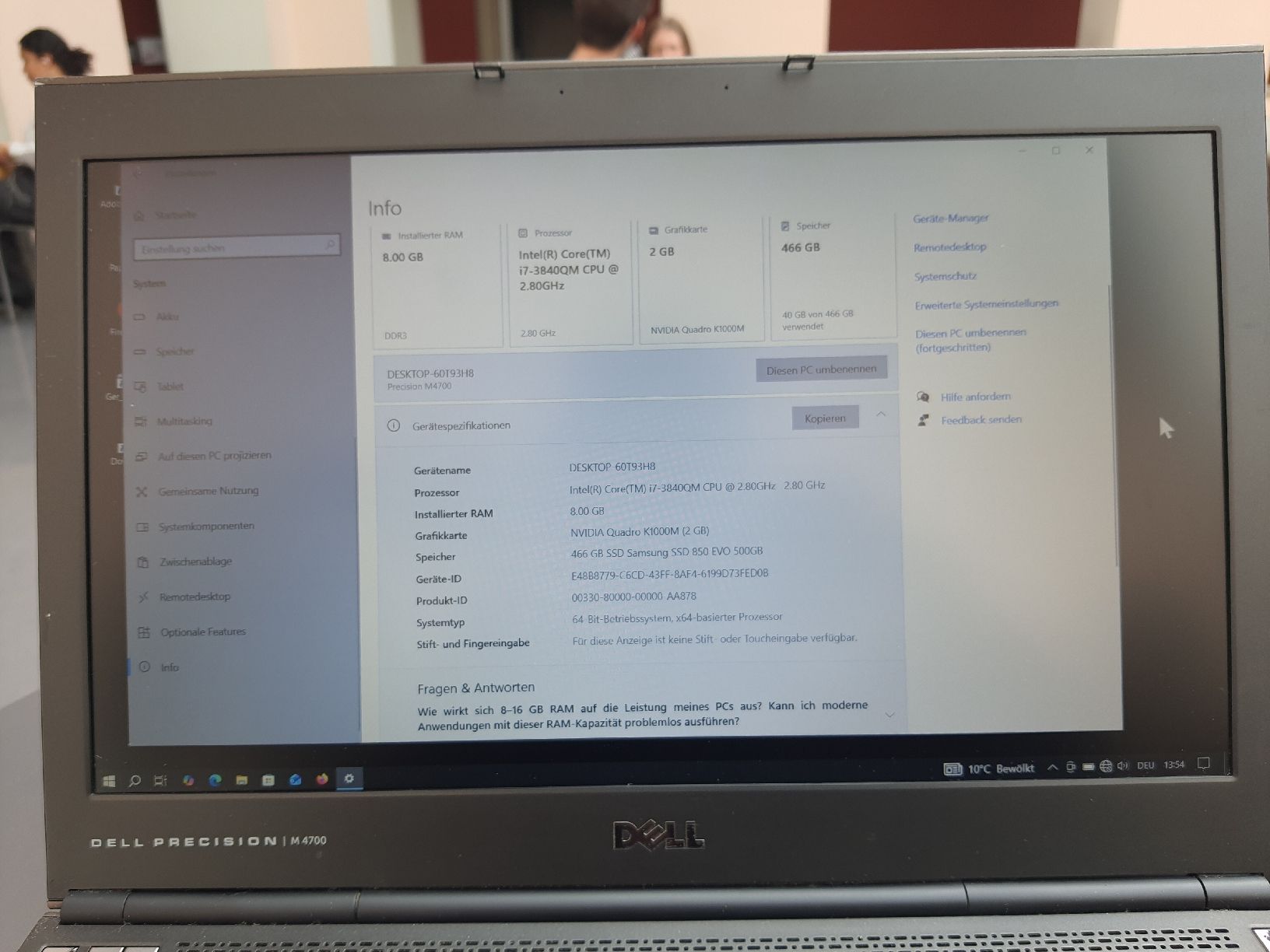 Dell Notebook: DELL Workstation i7 CPU – Usato da Flawil venduto da rcnkr 5