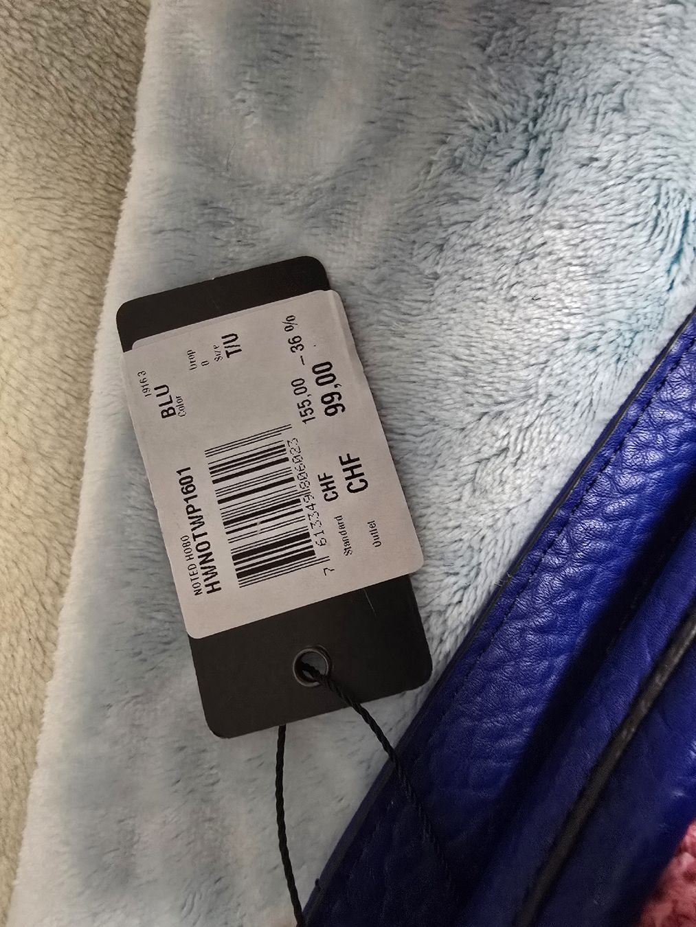 Guess Borse da donna: GUESS Tasche, klnigsblau, NEU – Nuovo e nell'imballaggio originale da Landquart venduto da eni444 3