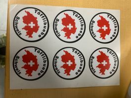 Mofa Sticker töfflibuebe Schweiz 6 Stück