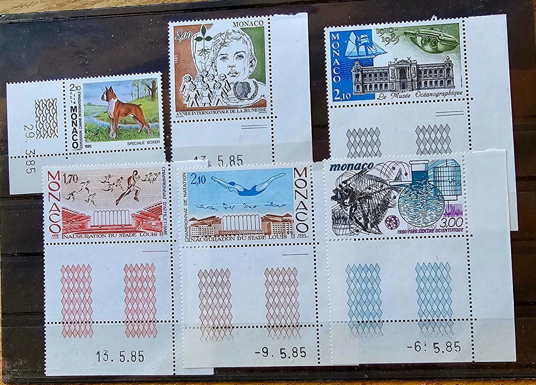Tutti i francobolli: MONACO coins datés ** 1985 – Nuovo (secondo la descrizione) da Les Valettes venduto da Nuba1