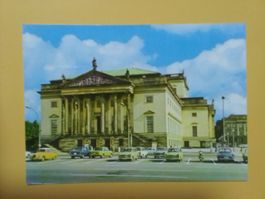AK Berlin DDR Oper alte Autos Trabis