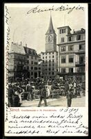 Zürich, Gemüsemarkt u. St. Peterskirch