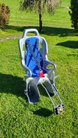 OGS Baby Fahrradsitz Velo Kindersitz blau grau