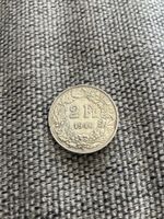 Schweizer 2 Franken Münze 1940 Helvetia guter Zustand