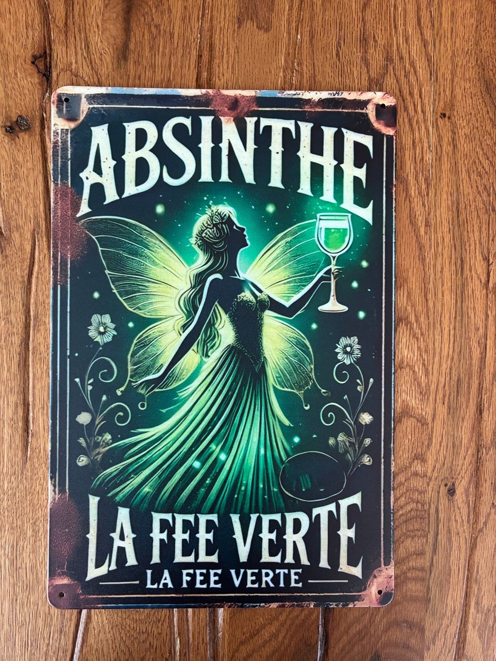 Insegne: Absinthe / Schönes Blechschild / neu – Nuovo e nell'imballaggio originale da Bremgarten AG venduto da Eurotiz