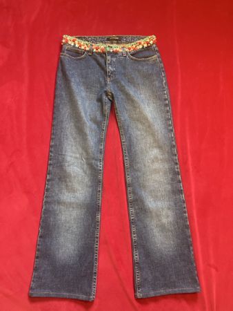 Roberto Cavalli Jeans blau mit Steinen Grösse 38