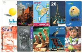 10 Prepaid Telefonkarten Schweiz