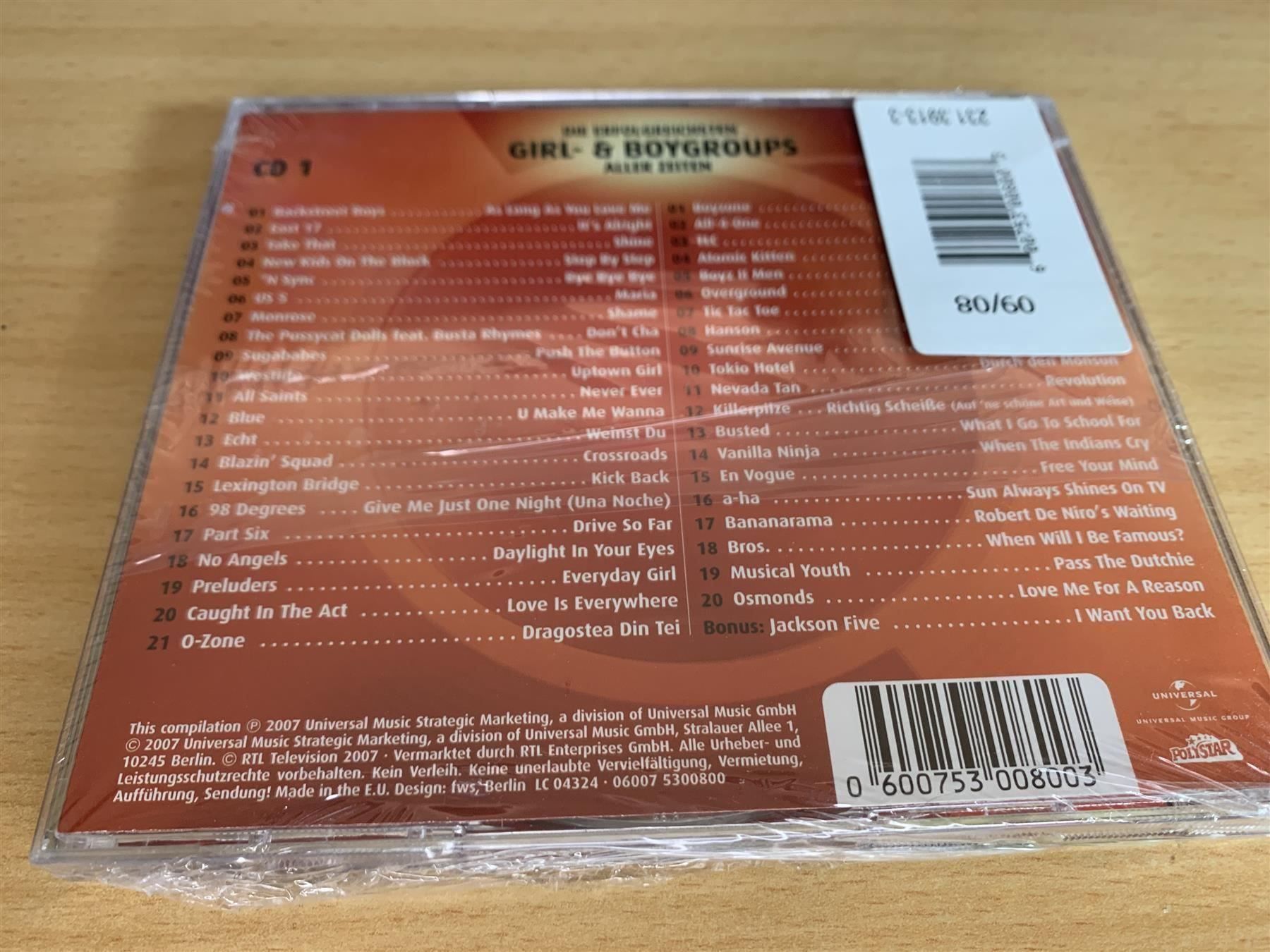 CD: Chart Show - Girl- & Boygroups - 2 CD – Nuovo e nell'imballaggio originale da Rikon im Tösstal venduto da Alpenmutz 1