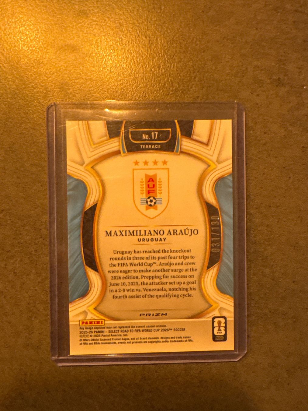 Topps Carte collezionabili: Panini Select Maximiliano Araujo /130 – Nuovo (secondo la descrizione) da Winterthur venduto da Fischinho 1
