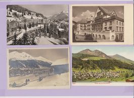 DAVOS   -   16 alte Ansichtskarten