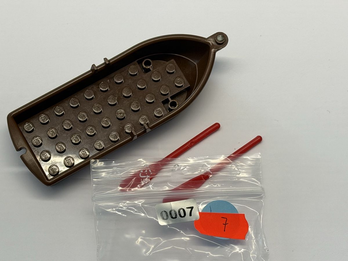 Lego Giocattoli: 1 Stück /Lego Boot Braun mit Ruder. – Usato da Rheinfelden venduto da zim_2hqc 2