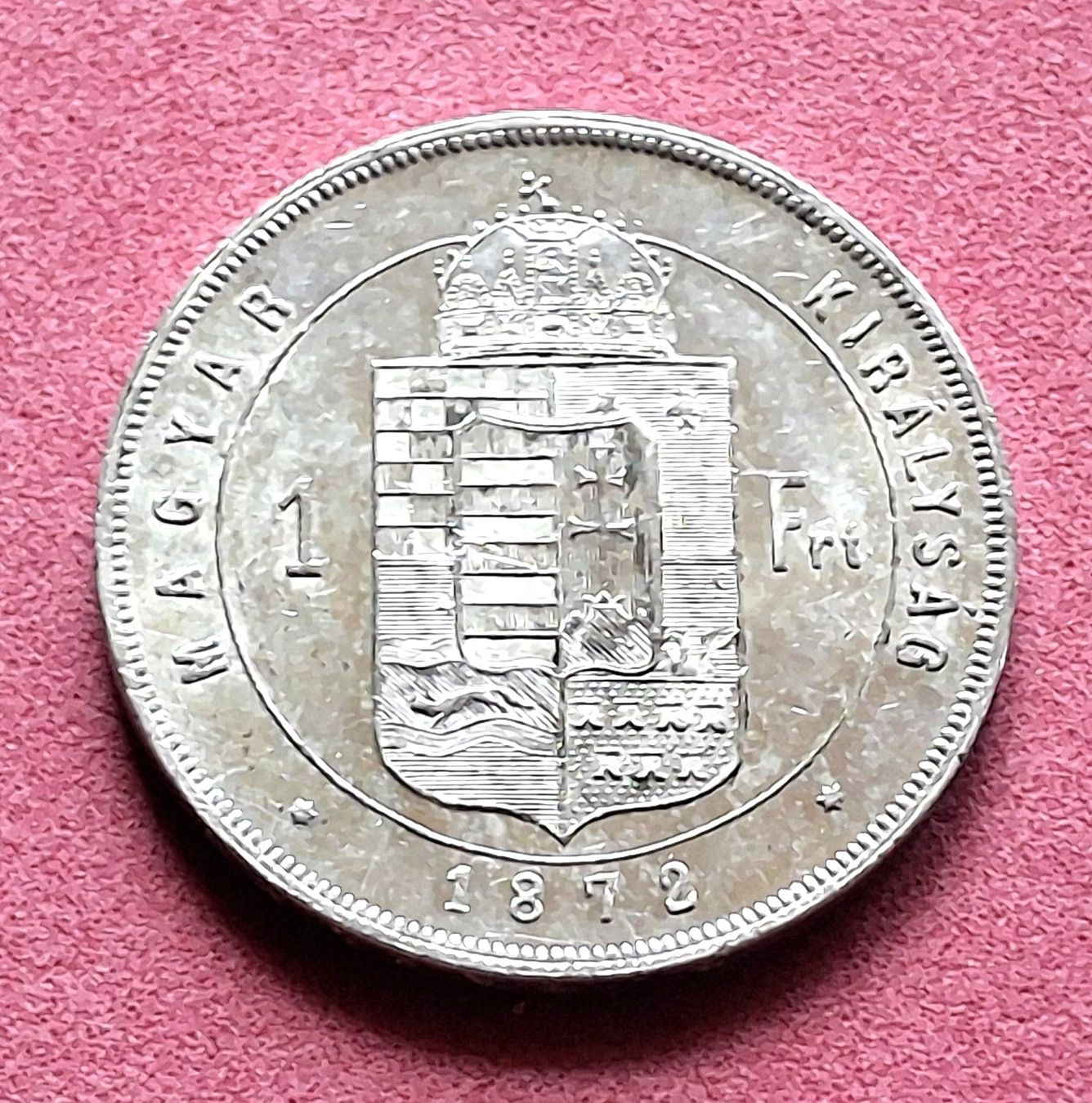 Alle Münzen: UNGARN - 1 FORINTH - 1872 K.B. – Gebraucht aus Boniswil von dpd4coins 1