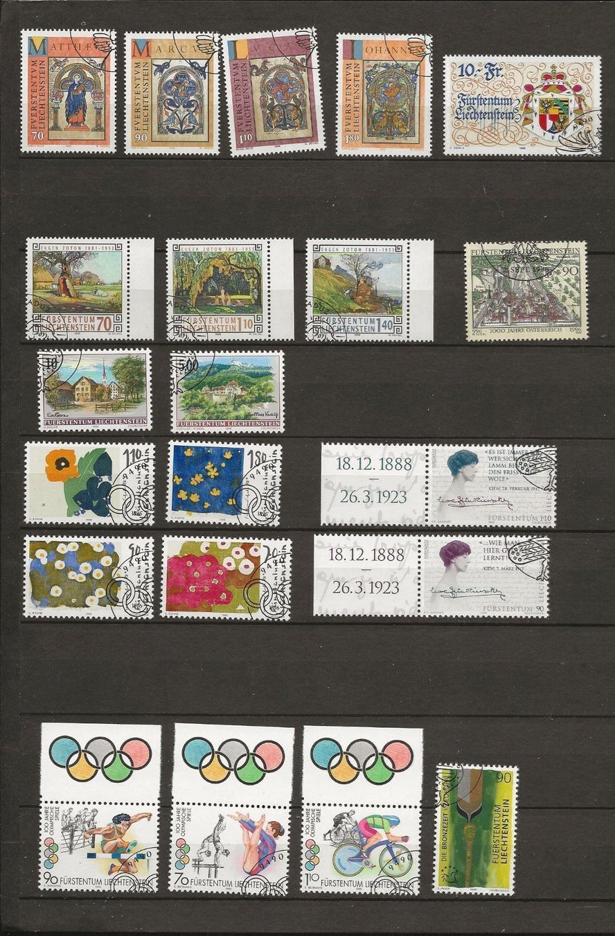 Alle Briefmarken: FL FDC Année 1996 ** – Neu (gemäss Beschreibung) aus Sion von PierreP01