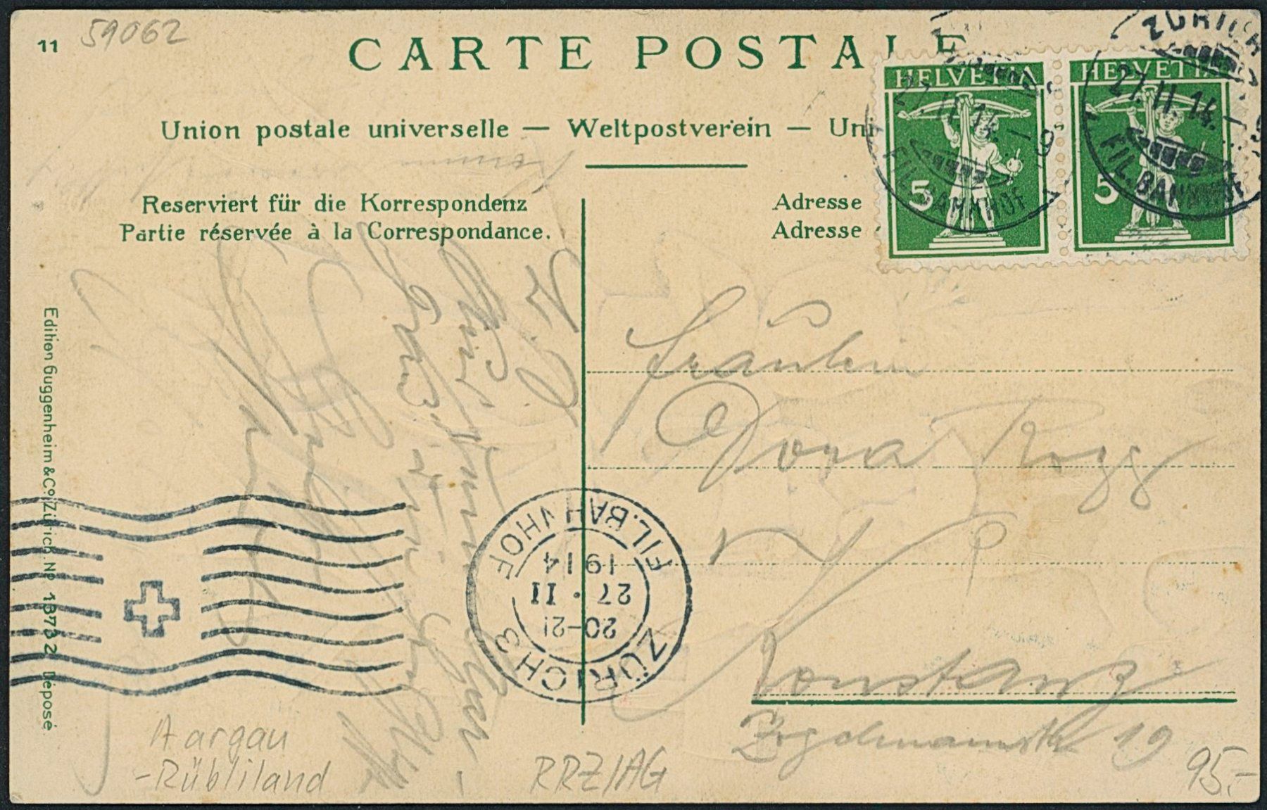 Cartes postales: AG Rübliland - Aargau – D'occasion à Schindellegi par Jonathan77 1