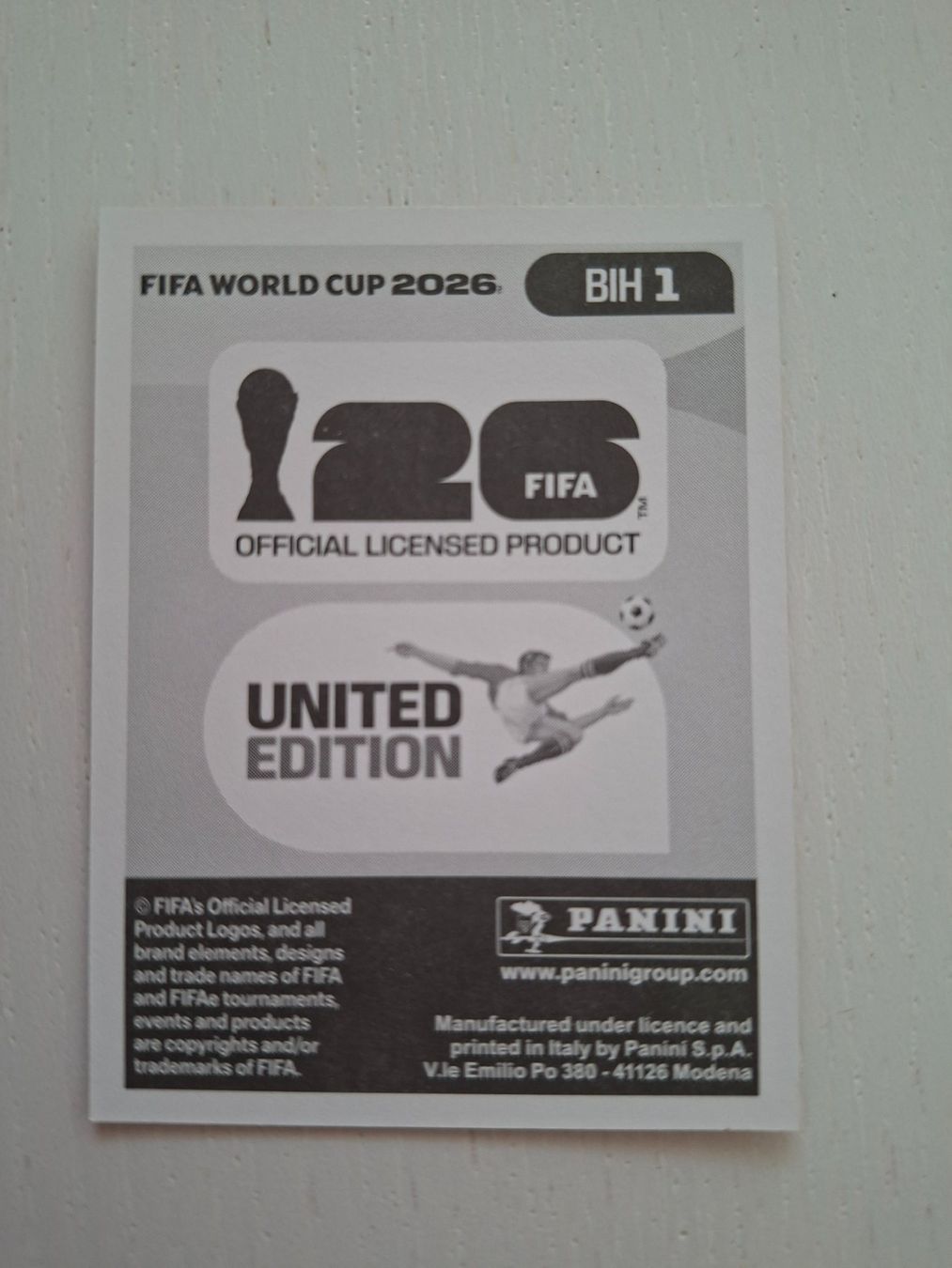 Panini Carte collezionabili: Panini FIFA WM 2026 BIH1 – Nuovo (secondo la descrizione) da Oberwil/Dägerlen venduto da Dominique1606 1
