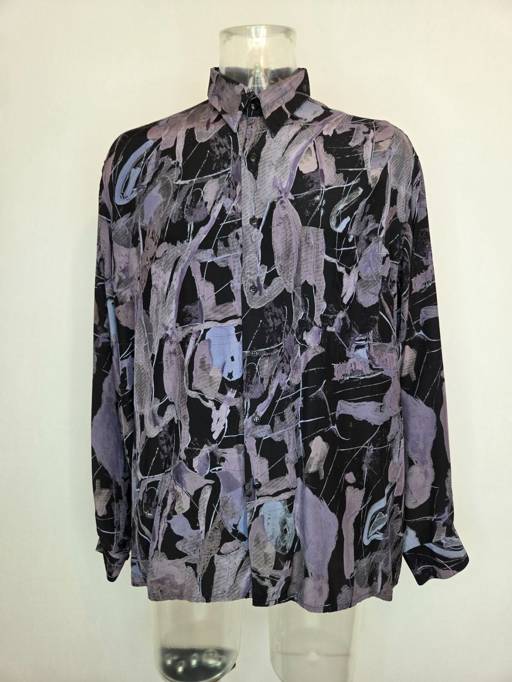 Camicie: Vintage 90er Hemd abstrakt M-XL – Usato da Bern venduto da -Aniko-