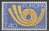 CH 1973 Nr. 544 EUROPA - Stilisiertes Posthorn   ( (17