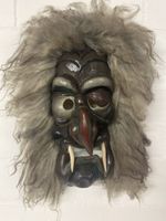 Original Schweizerische Holz-Larve / Maske der Rachsüchtige