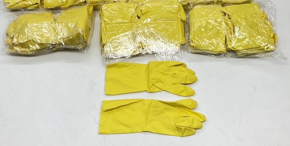 Guanti & manicotti: 36 Paar Gummi-Haushaltshandschuhe Gr.M – Nuovo e nell'imballaggio originale da Uerkheim venduto da Kaufoption