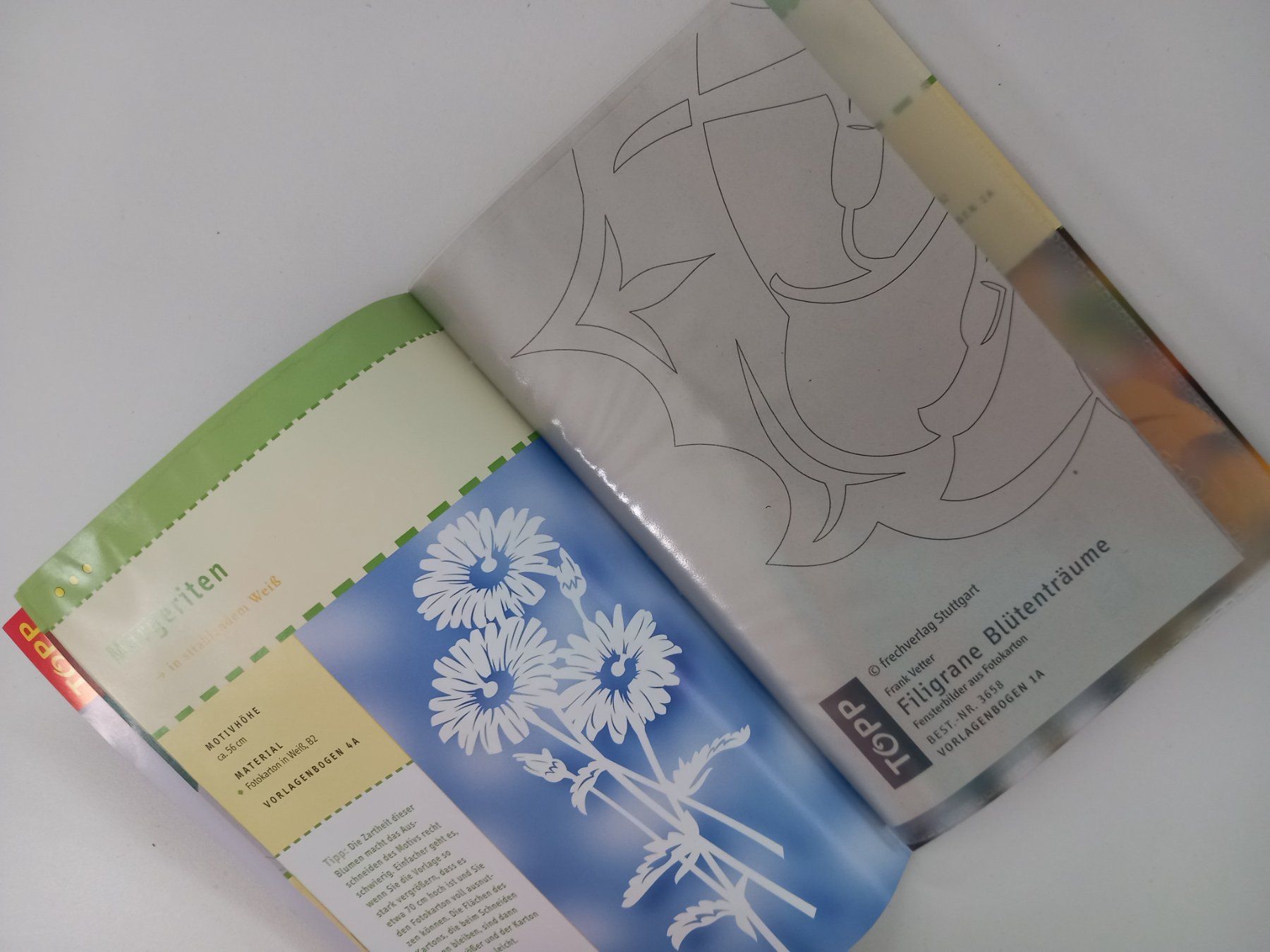 Bücher: Blütenträume Fensterbilder + Vorlagebogen TOPP Bastelbuch – Neu und originalverpackt aus Oensingen von WeApSo45 1
