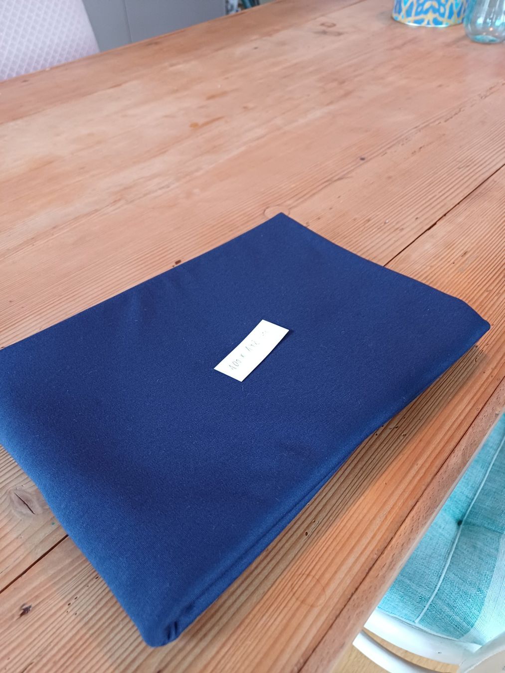 Tessuti: Blauer Jersey Stoff 100 x 142 cm – Nuovo (secondo la descrizione) da Elgg venduto da Flurinal 1