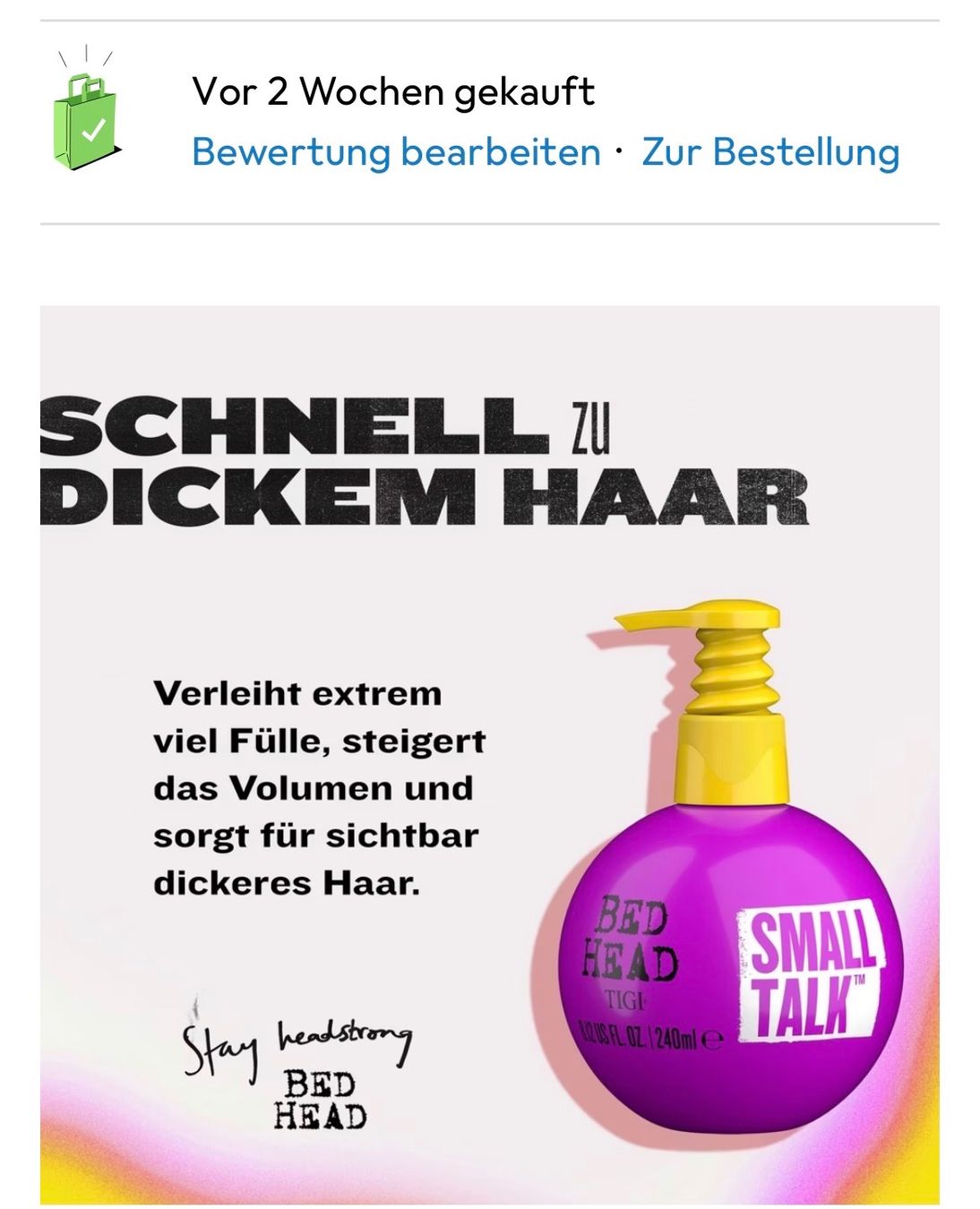 Altro per la cura del corpo: Bed Head Small Talk Haarcreme – Nuovo (secondo la descrizione) da Zürich venduto da Jaskam 4