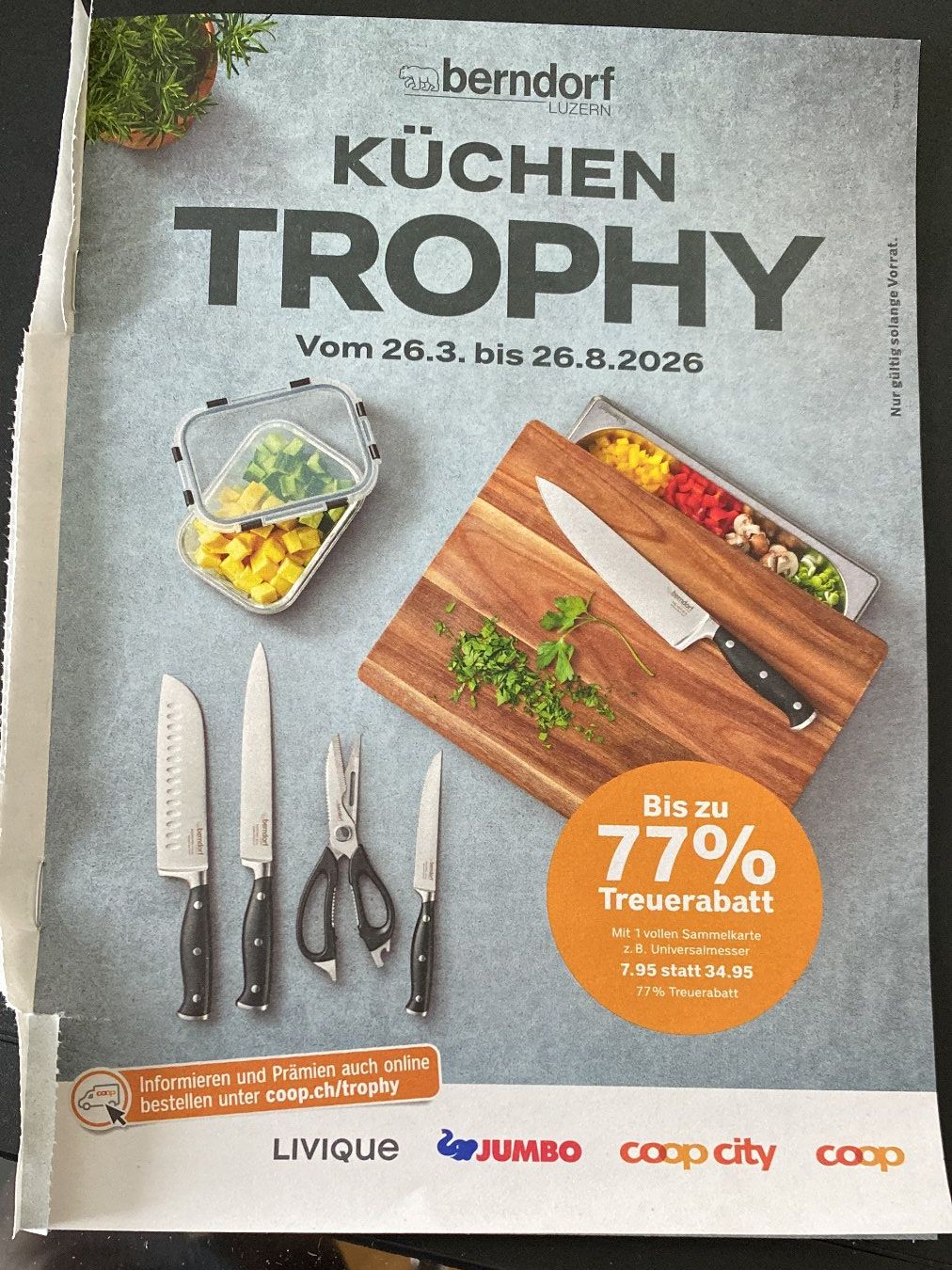 Coop Raccolte di bollini & punti: 2 volle Sammelkarten Coop Küchen TROPHY – Nuovo (secondo la descrizione) da Niederrohrdorf venduto da leni29 1